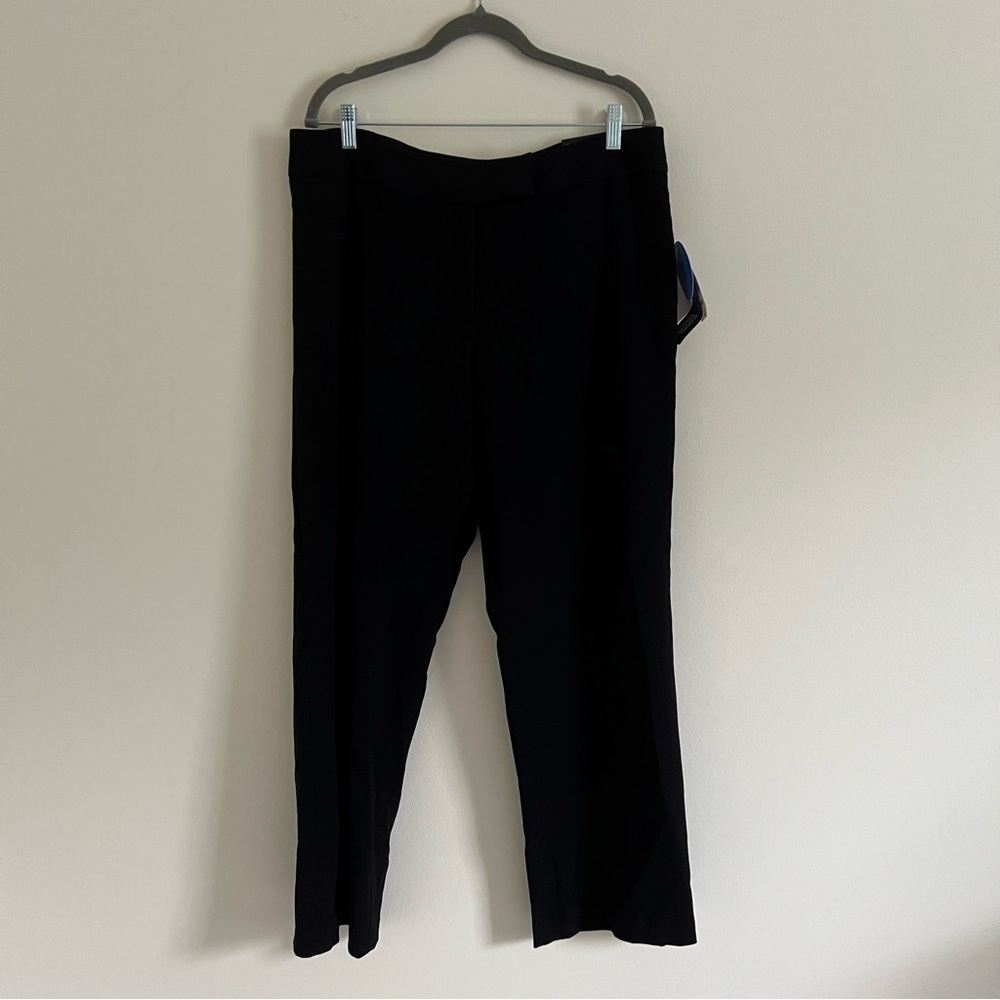 Style & Co.Julie Womens Straight Leg  Black Pants 16P Business Casual Stretch